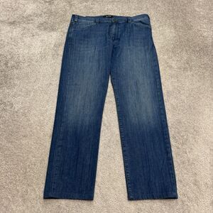 34 Heritage Courage Mid Rise Straight Leg Denim Jeans Mens 38x34 Blue Stretch